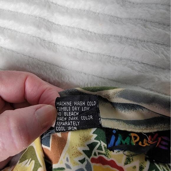 Impulse Hawaiian Shirt Men’s L Tropical Aloha Short Sleeve Button Front  Resort - Picture 6 of 6